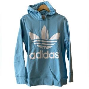 Adidas Originals Trefoil Hooded Sweatshirt Blue Size L